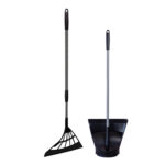 3JALBI Broom and Dust Pan Combo - Black