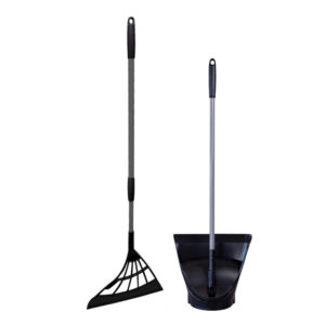 3JALBI Broom and Dust Pan Combo - Black