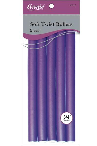 ANNIE Soft Twist Rollers - 10 inch / 3/4" Diameter