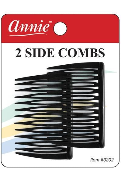 ANNIE 2 Side Combs Medium - Brown